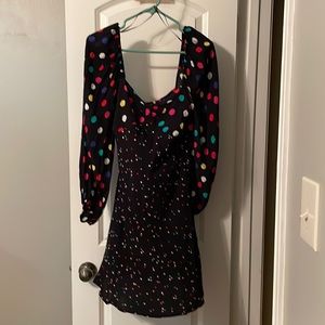 Rixo polka dot dress size 4